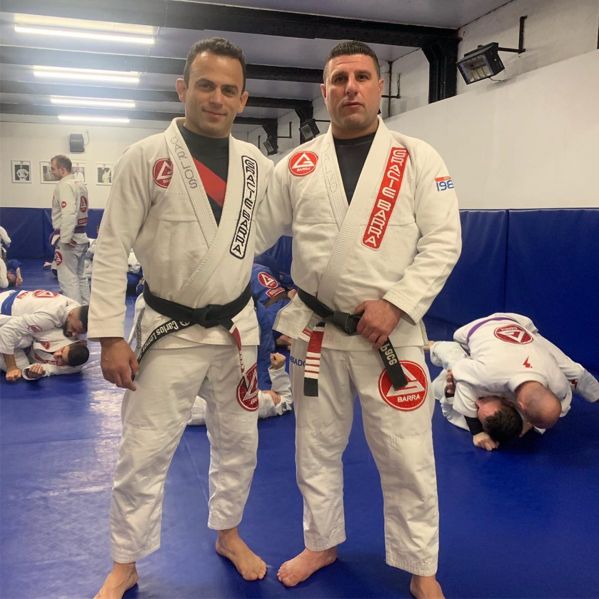 Gracie Barra Southwest UK with Professor Carlos Lemos Jnr and Professor Salvatore Pace